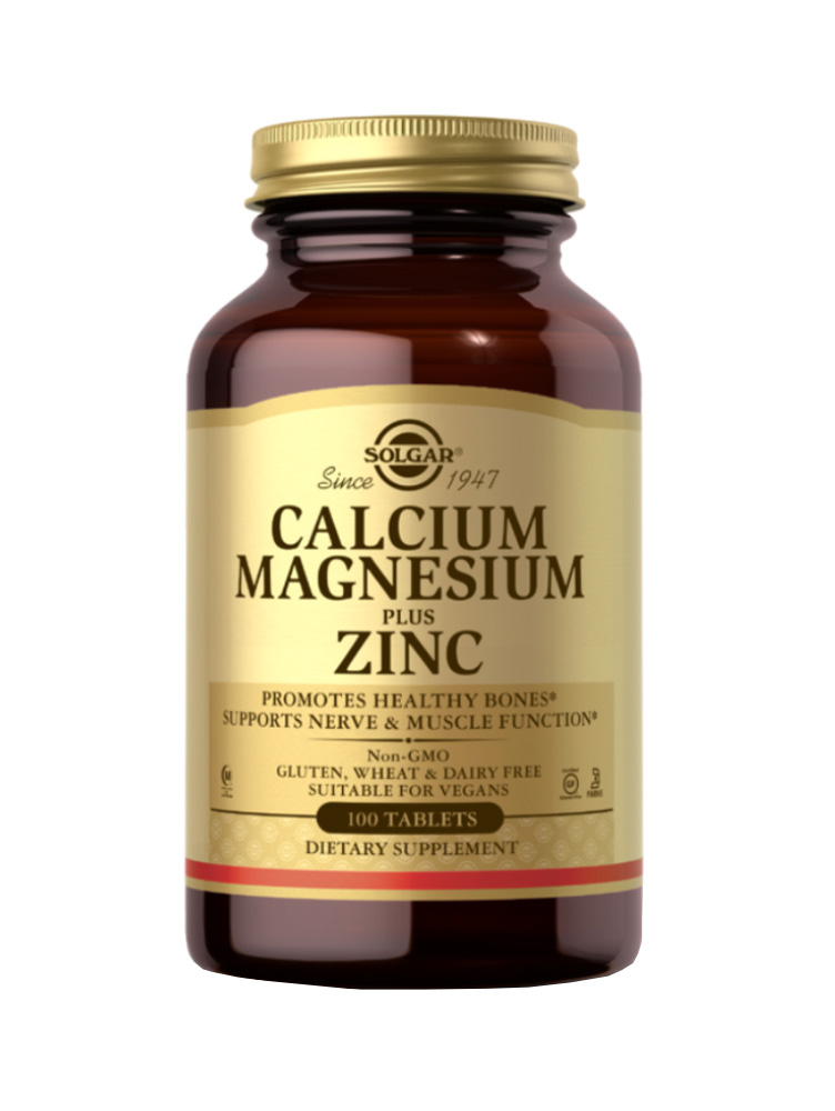 Calcium Magnesium Plus Zinc Solgar 100 tableta