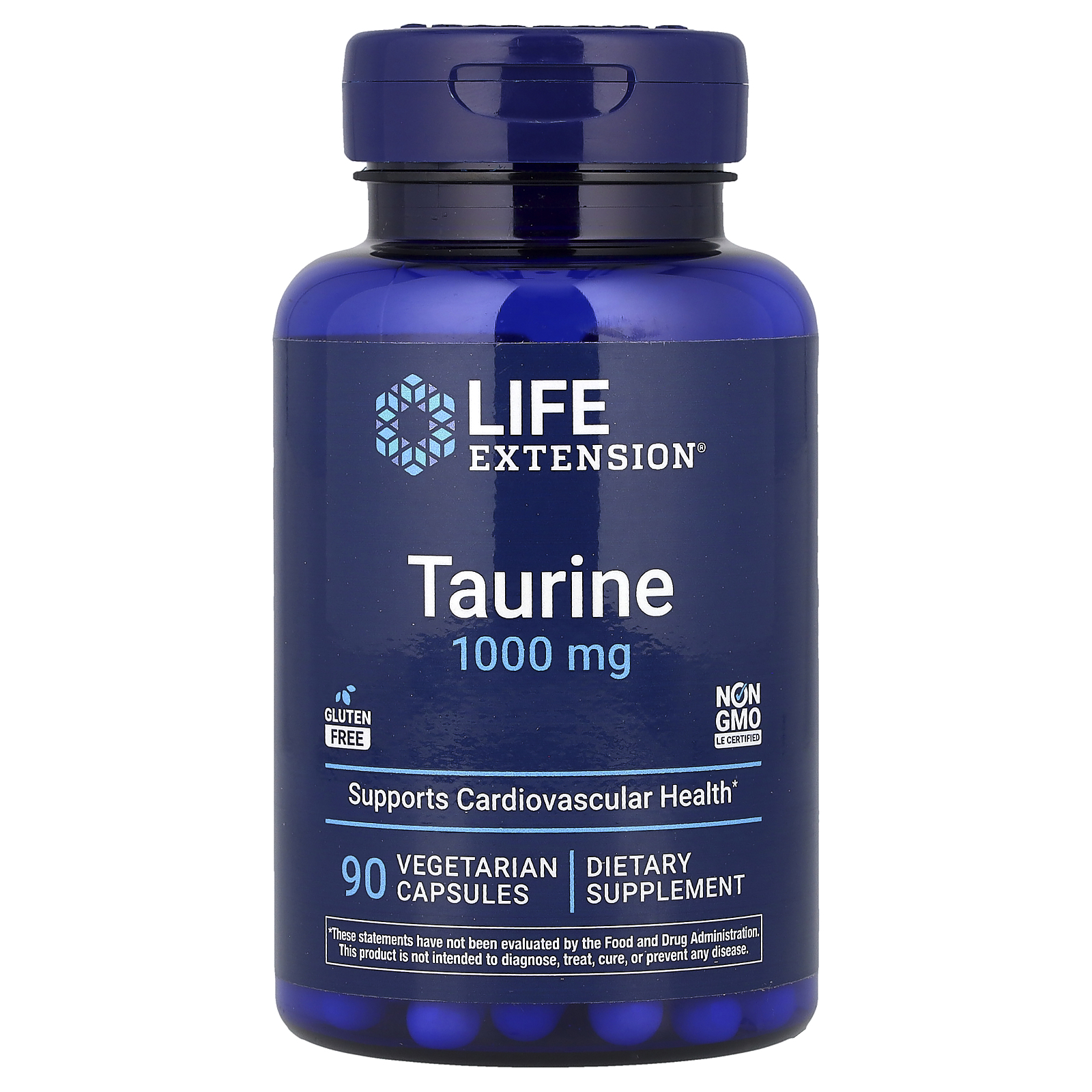 Life Extension Taurin 1000 mg, 90 kapsula