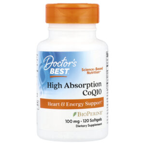 Doctor's Best CoQ10 visoke apsorpcije 100 mg, 120 mekih kapsula