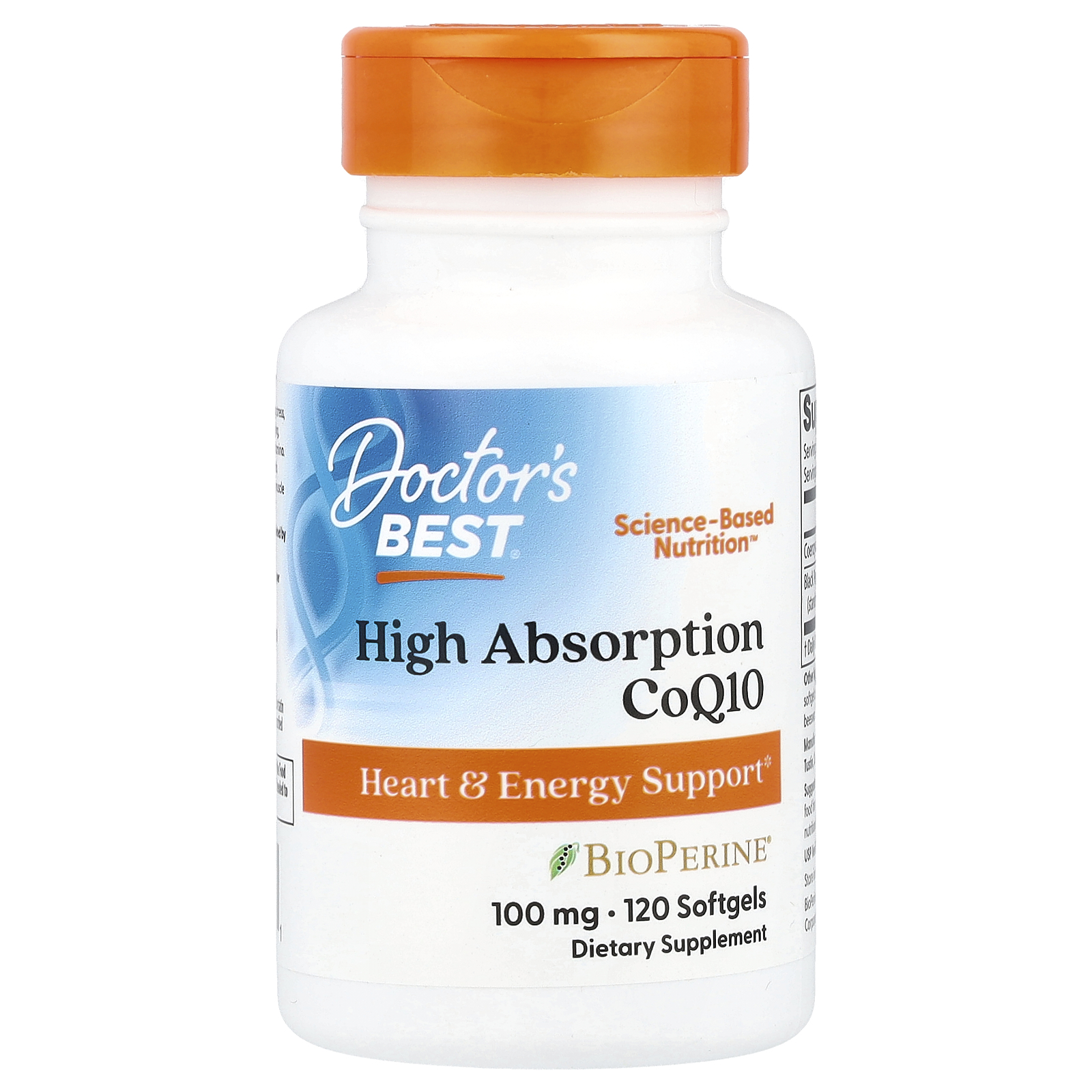 Doctor's Best CoQ10 visoke apsorpcije 100 mg, 120 mekih kapsula