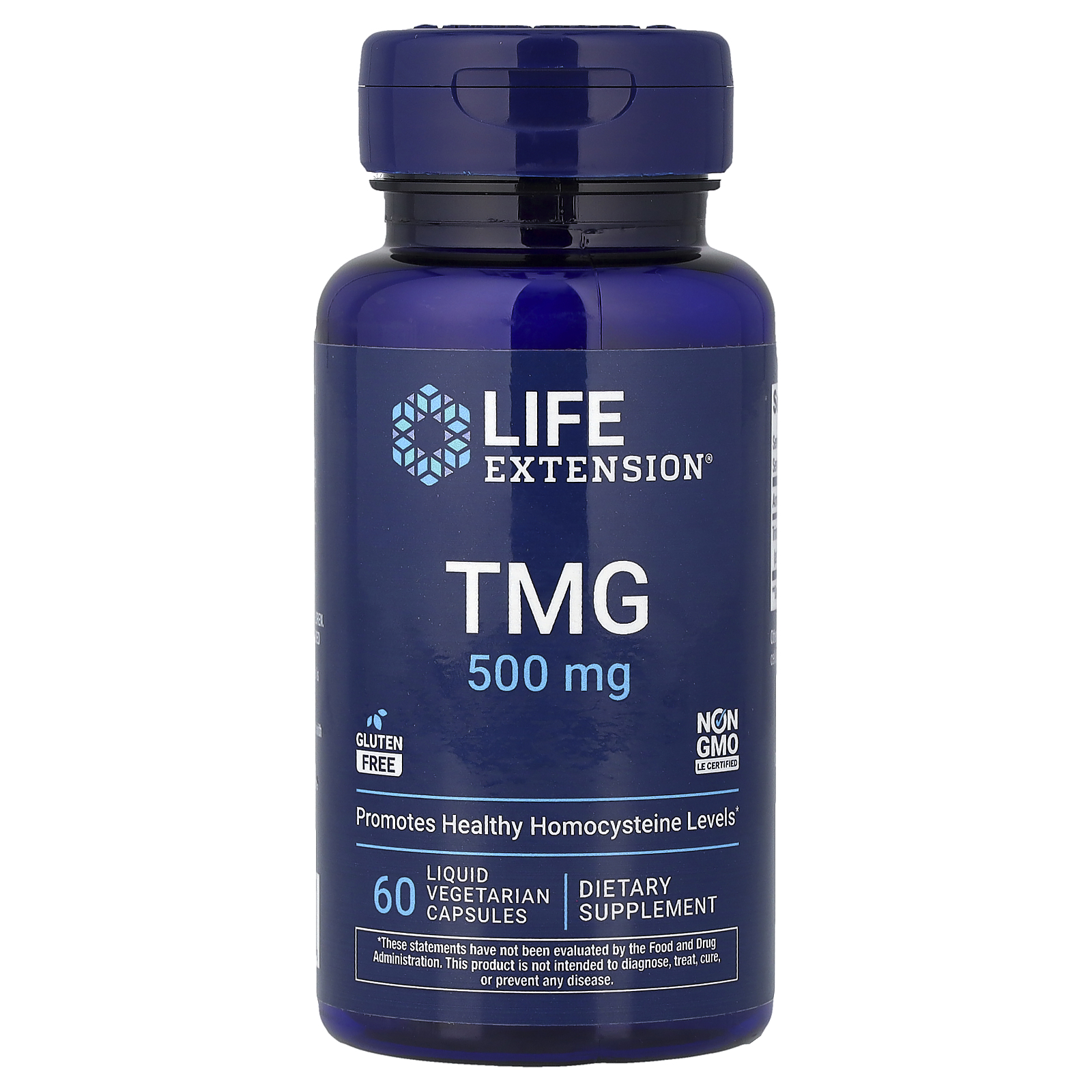 Life Extension TMG (trimetilglicin) 500 mg, 60 kapsula
