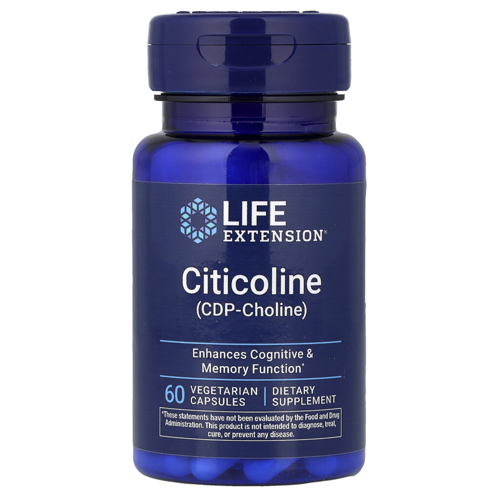Life Extension Citikolin (CDP-holin) 250 mg, 60 kapsula