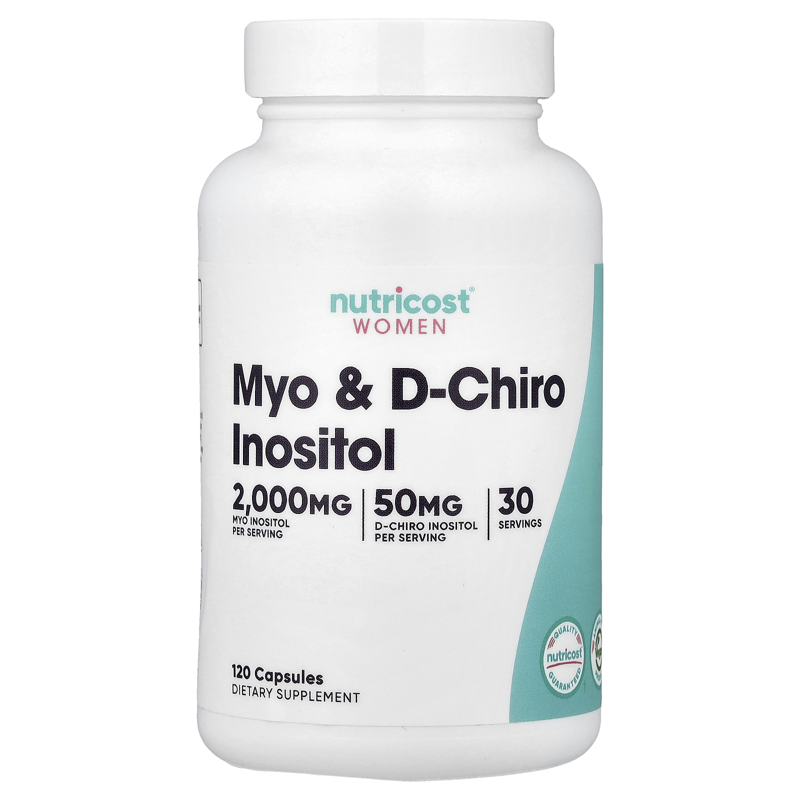Nutricost Women mio i D-hiro inozitol, 120 kapsula