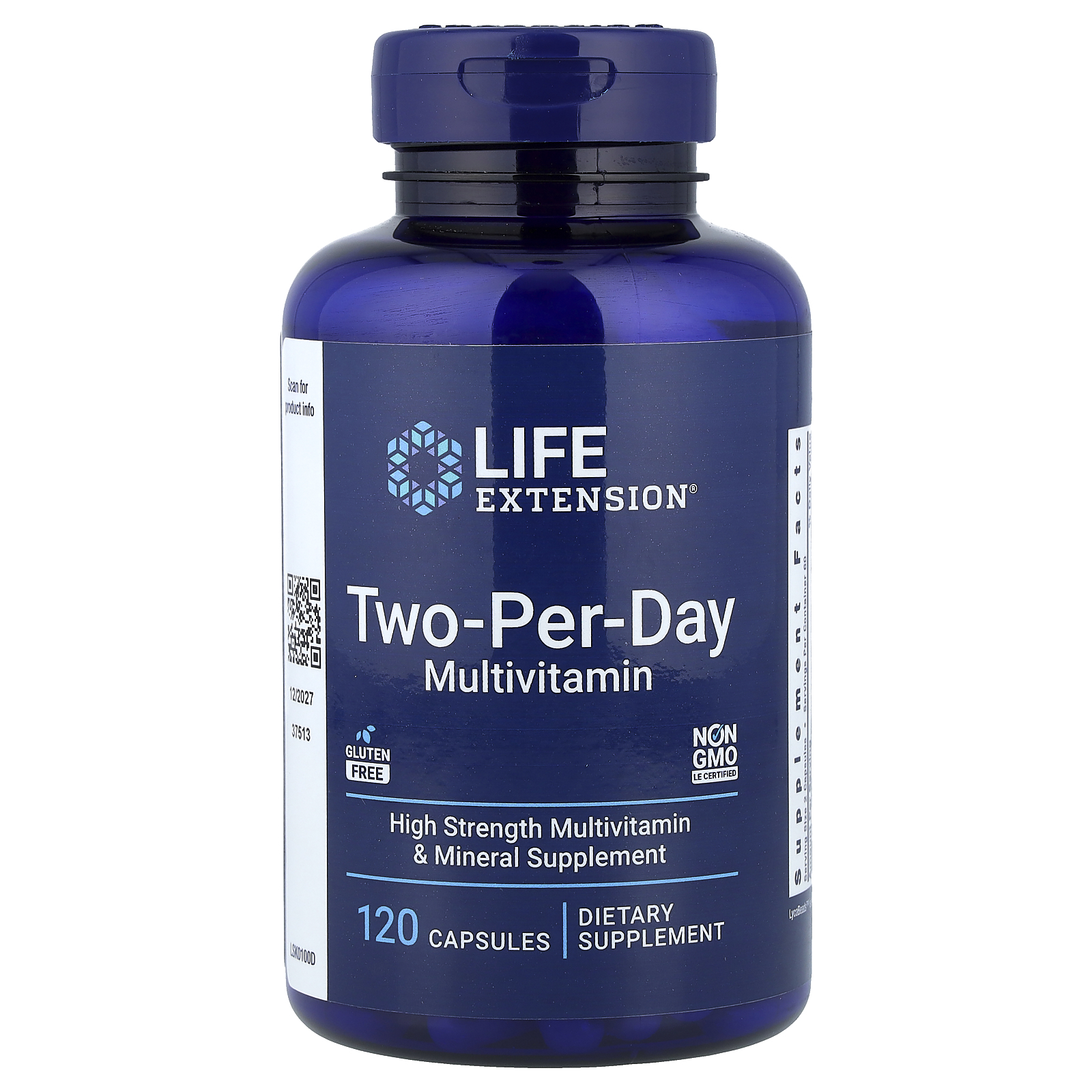 Life Extension Two-Per-Day multivitamin, 120 kapsula