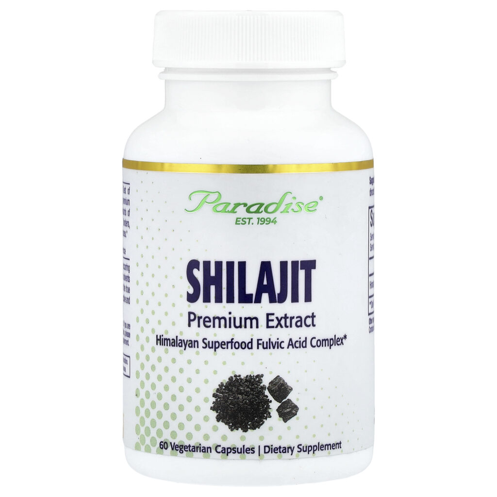 Paradise Herbs Šiladžit premium ekstrakt 250 mg, 60 kapsula