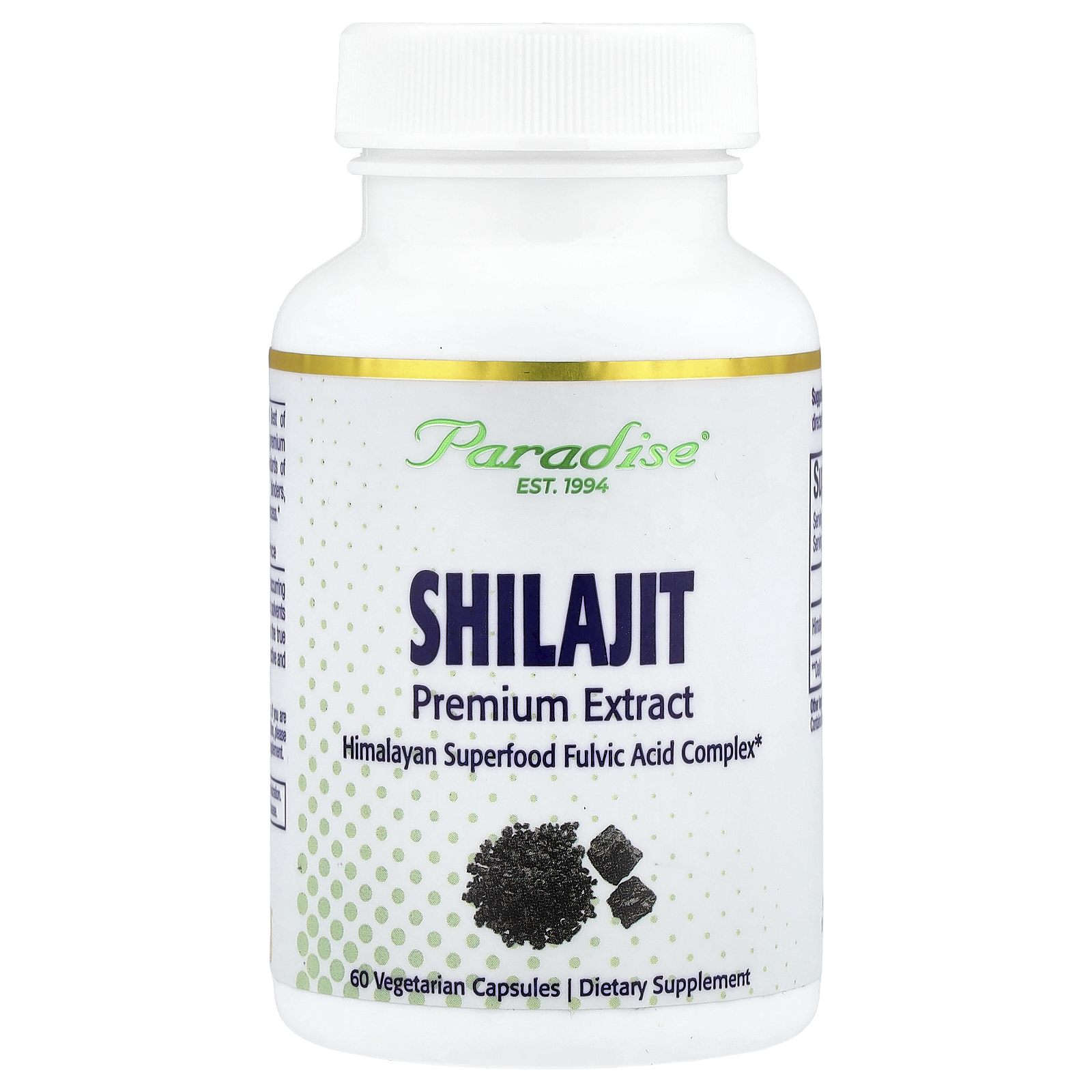 Paradise Herbs Šiladžit premium ekstrakt 250 mg, 60 kapsula