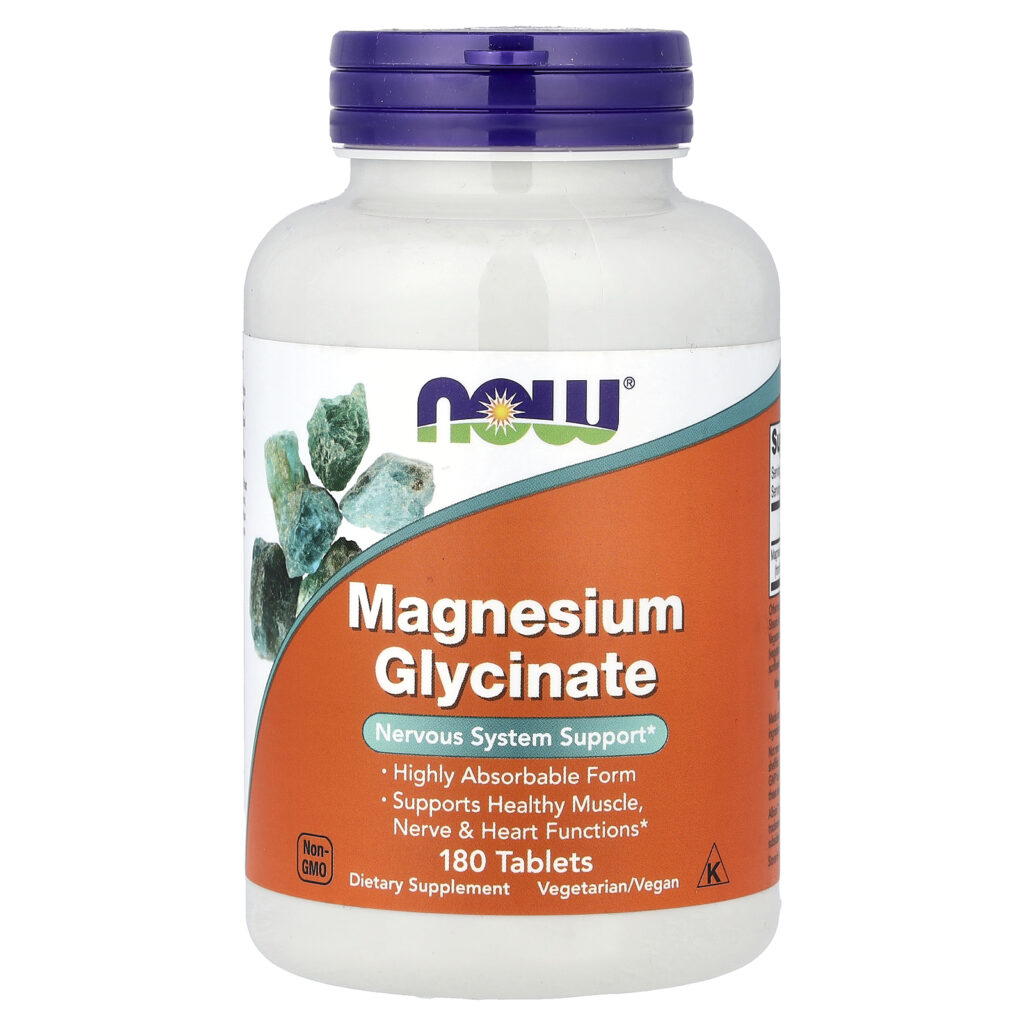 NOW Foods Magnezijum glicinat, 180 tableta (100 mg)