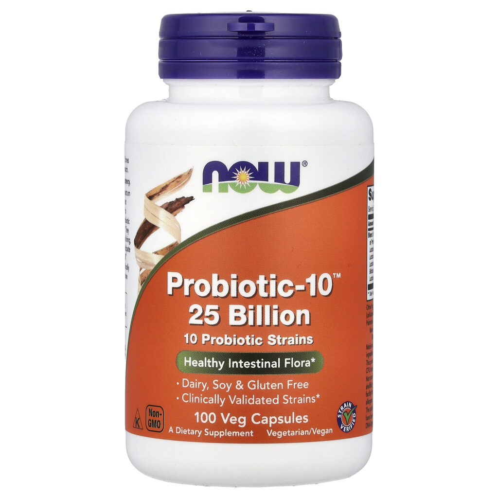 NOW Foods Probiotic-10, 25 milijardi, 100 kapsula