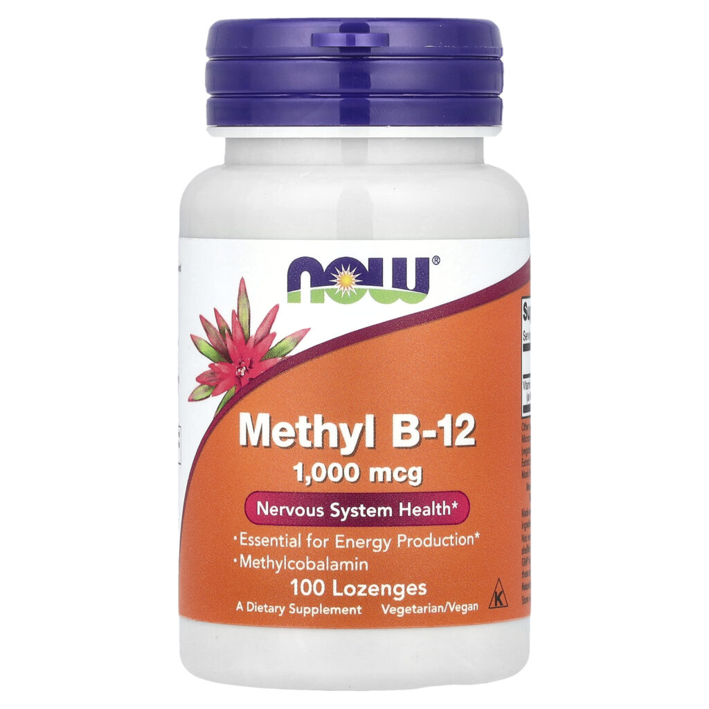 NOW Foods Metil B12 1000 mcg, 100 pastila
