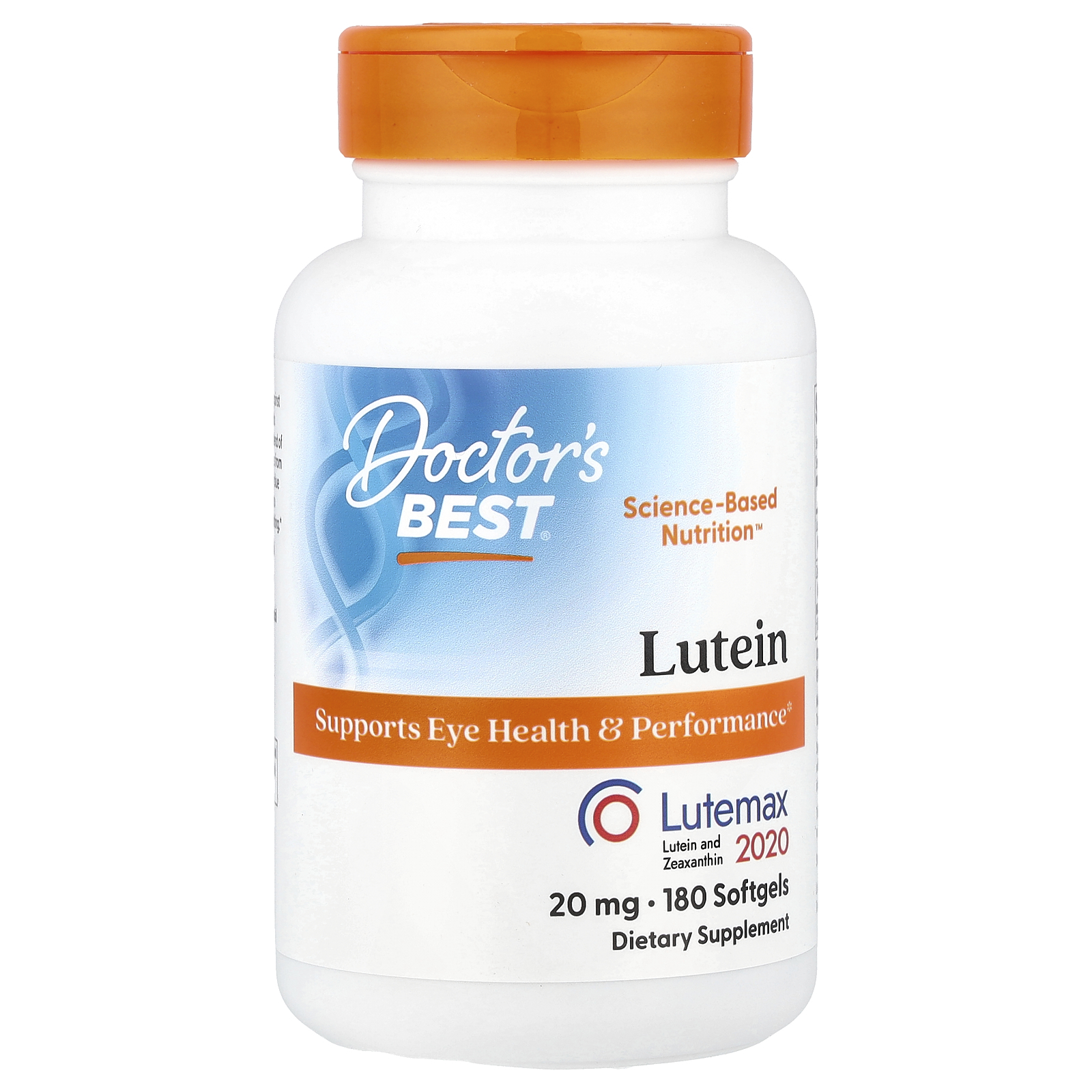 Doctor's Best Lutein sa Lutemax 2020, 20 mg, 180 kapsula